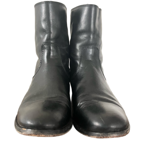 Frye Melissa Button Short Leather Boots Black Size 7.5 - Picture 3 of 15